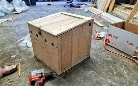 build your own uber bed steel battery box|plywood battery box diy.